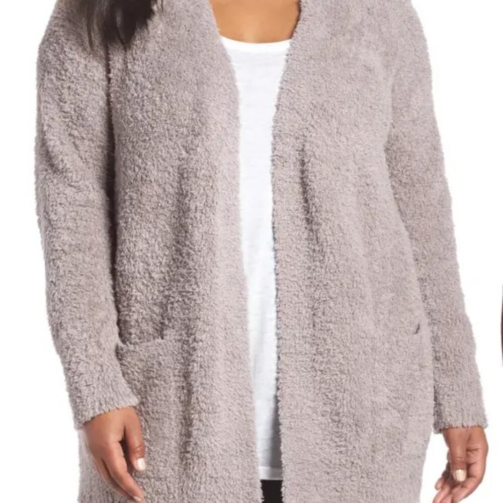 Barefoot Dreams‎ Cozychic Cardigan Sweater Beach Rock Women's Size Large/XL